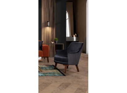 Design Living room Armchair 1 Seat Modern Fabric Polyester Color Gray