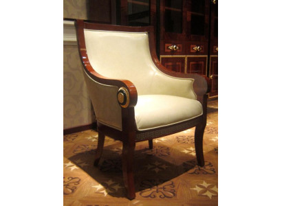 Dining room Chair 1 Seater Armchair Wood Luxury Class Baroque Rococo Furniture Design