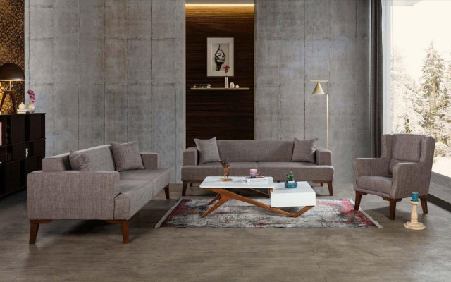 Armchair Luxury Upholstery Furniture Living room Single Seater Armchair Textile new color brown