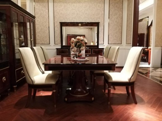 Royal Dining table Table Tables Wooden table Baroque Rococo Dining room Antique