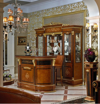 Bar Table Bar Counter Home Bar Tables Baroque Rococo Noble Luxury Style Wood