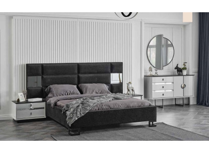 Luxury Bedroom Set Bed Bedside tables Complete e Furnishings Chest of drawers 4pcs