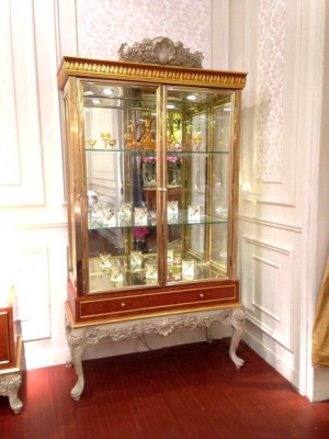 Display case Wardrobe Showcases Living room Show Cabinets Design Baroque Rococo
