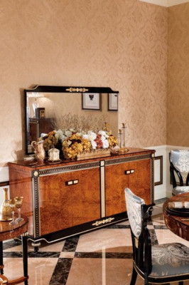 XXL Buffet Chest of drawers Chests of drawers Wardrobe Baroque Rococo Mirror Sideboard Console E69