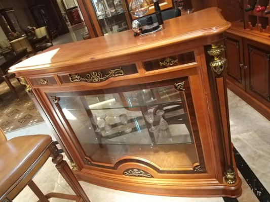 Bar counters bar table wood bar tables extra luxury class baroque rococo handcraft