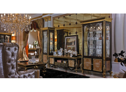 Display case Wardrobe Showcases Living room Show Cabinets Design Baroque Rococo