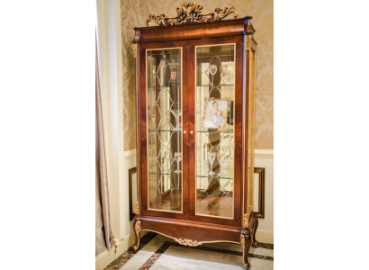 Display case Glass Wardrobe Living room Showcase 2-door showcases Baroque