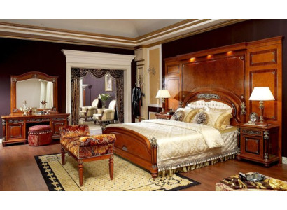 Bedroom Wall Panel Wood Baroque Rococo Antique Style Back panel for Beds