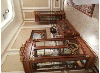 Display case Glass Wardrobe Living room Showcase 2-door showcases Baroque Rococo