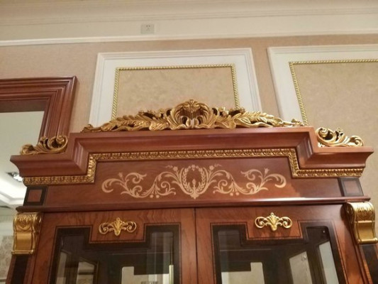 Display case Glass Wardrobe Living room Showcase 2-door showcases Baroque Rococo