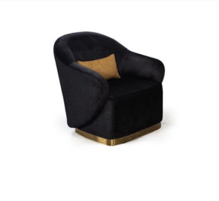 Armchair Single Seater Luxury 1 Seater Upholstery Seat Designer Textile Seat Fabric