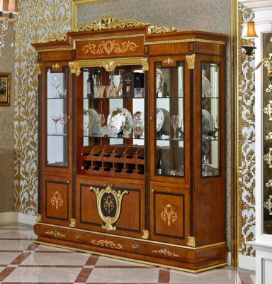 Display case Bar Wardrobe Cabinets Home Bar Classic Bar Antique Style Baroque Rococo new