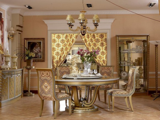 Dining room Designer Wood Chair 8 Chairs Set Suite Antique Style Baroque Rococo new