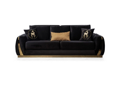 Design Three Seater Couch Black Couches Luxury Sofa Furniture Upholstery new