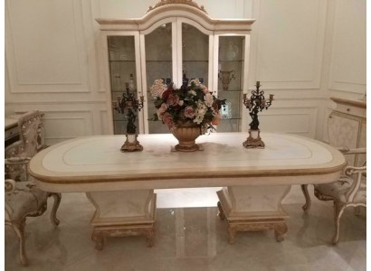 Royal Dining table Table Wood Tables Baroque Rococo Dining room Antique