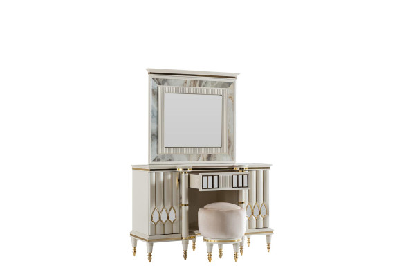 Round Stool Beige Round Upholstery Stool Footstool Bedroom Stool