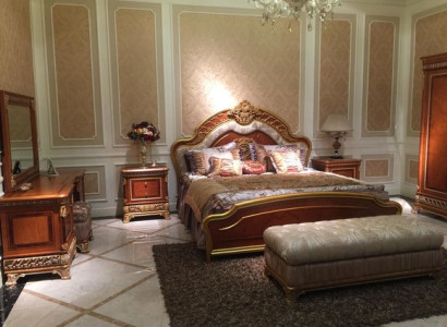 Bed Design Upholstery Double bed Beds Luxury Classic Baroque Rococo 200x200 new