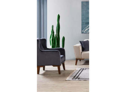 Luxury Armchair 1 Seater Designer Armchair Single Seater Textile Upholstery Furniture