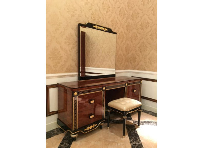 Dressing table with Mirror Luxury Console Chest of drawers Bedroom Baroque Rococo