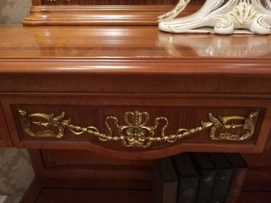 Consoles Table Furniture Set Console Baroque Rococo Chest of drawers with Mirror Luxury class