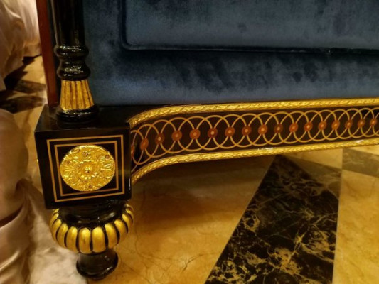 Chaise lounge antique style sofa lounger textile baroque rococo couch loungers chaise new
