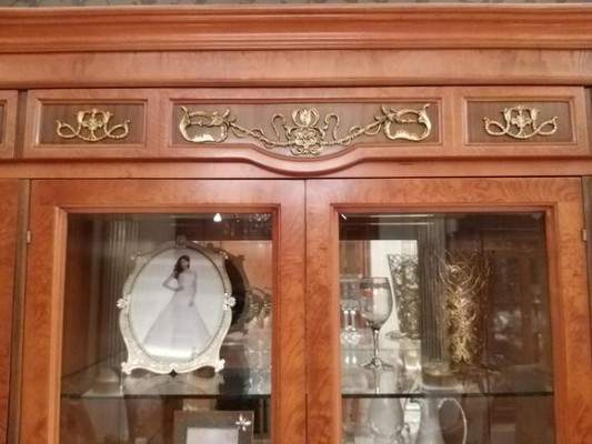 XXL luxury shop window display case glass wardrobe rococo baroque antique