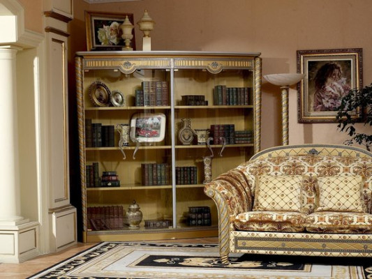 XXL Glass Display case Showcases Chests of drawers Wardrobe Living room Collection