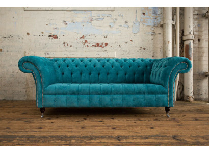 Chesterfield Original Sofa Couch Textile Sofas Couches Upholstery Fabric new