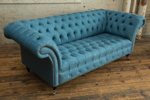 Chesterfield Original Sofa Couch Textile Sofas Couches Upholstery Fabric new