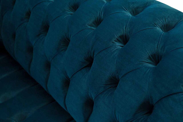 Blue e Chesterfield Sofa set Couch Upholstery Set Seating set 3+1+1