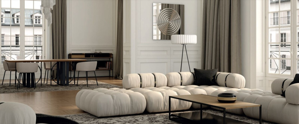 Corner sofa L-shape Sofa White Sofas Modern Living room Textile Upholstery Design Corner new