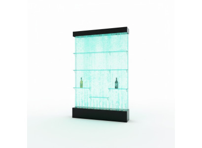 Counter Shelves Designer Illuminated Led Water Wall Bar Shelf Column