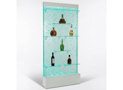 Shelves Designer Illuminated Led Water Wall Bar Shelf Column Counter Water Columns