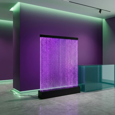 Wall panel partition water wall LED water wall decorative design illuminated