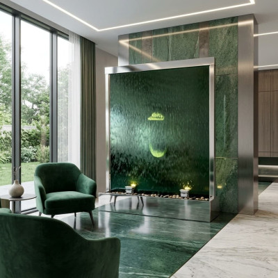 Water wall water column waterfall led partition luxury design