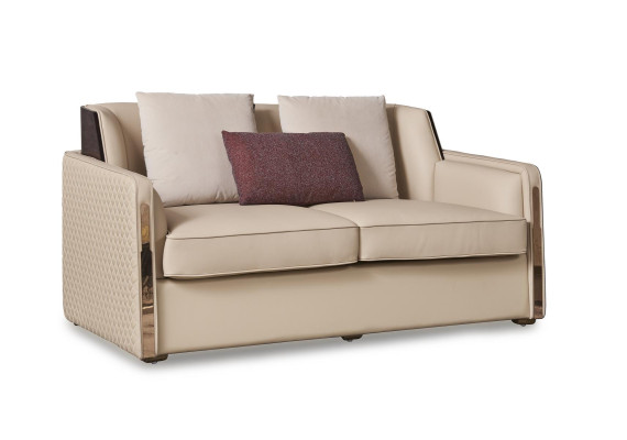 Sofa Couch Design Upholstery Modern Gray Textile Fabric Sofas 2 Seater Two-seater
