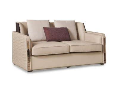 Sofa Couch Design Upholstery Modern Gray Textile Fabric Sofas 2 Seater Two-seater