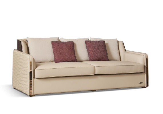 Luxury 3 Seater Couch Upholstery Sofa Leather Textile Fabric Couches Suite Three Seater