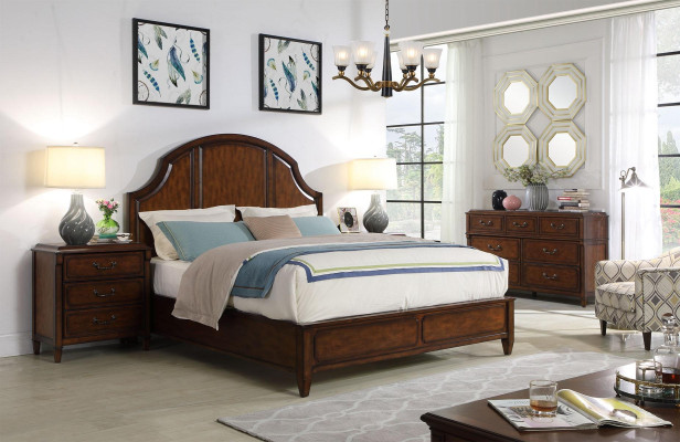 Bed 2x Bedside table 4-piece Bedroom Set Design Modern Luxury Classic Furniture