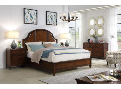 Bed 2x Bedside table 4-piece Bedroom Set Design Modern Luxury Classic Furniture