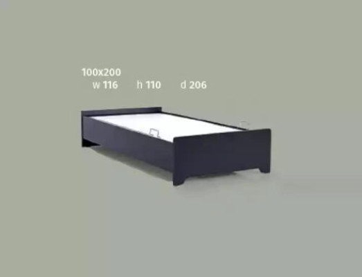 Bed Single bed Beds Bedroom Childrens room Bed frame 100x200cm