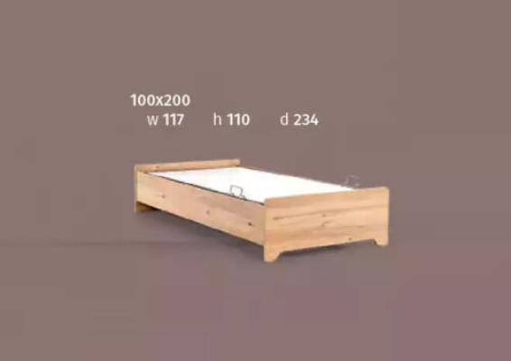 Modern Childrens bed Brown Fabric Bed Childrens room novelty 100x200cm
