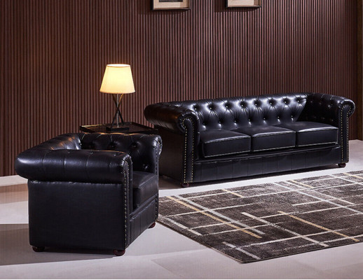 Chesterfield 5 Seater Classic Luxury Baroque Rococo Sofa Couch Textile Leather
