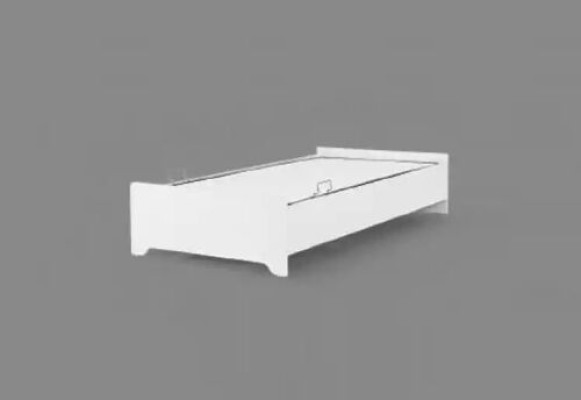 Wooden bed 100x200 single white youth bed in the children's room bed frame