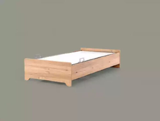 Designer beds baby bed brown modern youth bed wooden furniture 100x200cm