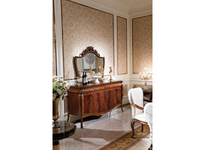 XXL Chests of drawers Wardrobe with Mirror Noble Medusa Chest of drawers Buffet Baroque