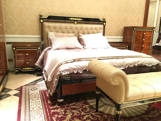 Double bed bed marriage bed design luxury decoration luxur beds baroque rococo antique