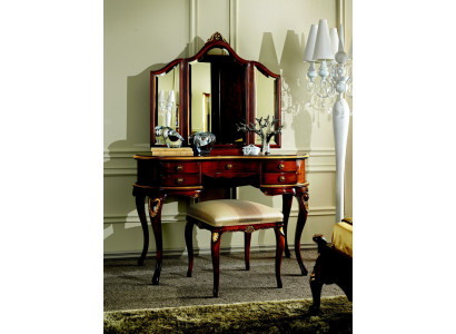 Luxury 3-piece set Dressing table Stool Mirror Bedroom Italian Furniture new