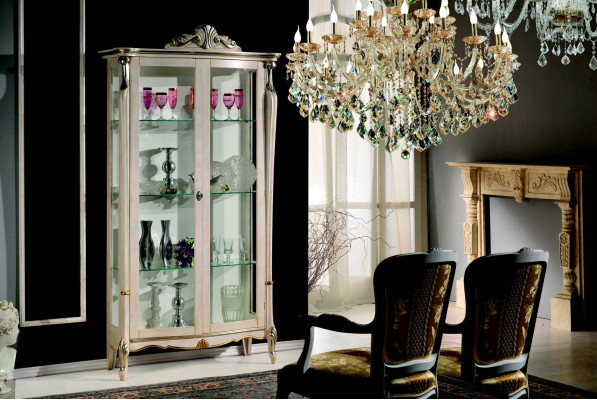 Design Furniture Wood Classic r Baroque Luxury Display case Wardrobe Shelf Italian Furniture new