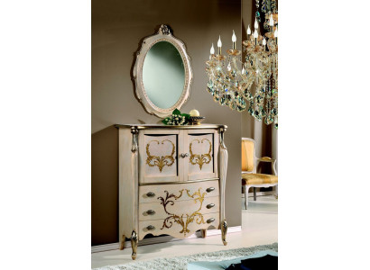 Design Baroque Sideboard Sleep Living room Chest of drawers Sideboard Wood
